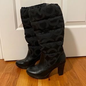 Coach designer winter boots